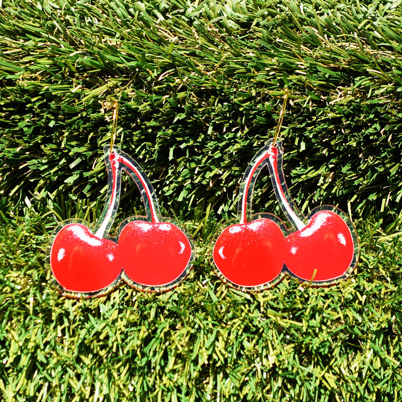 Custom Printed Clear Acrylic Earrings