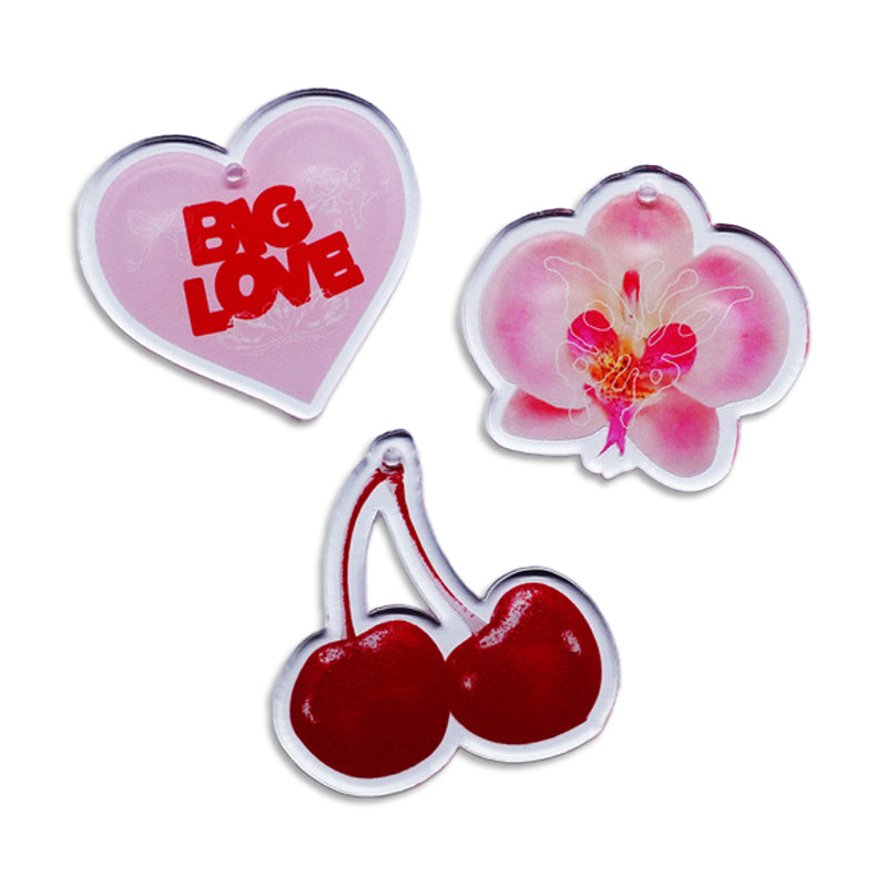 Custom Printed Clear Acrylic Earrings