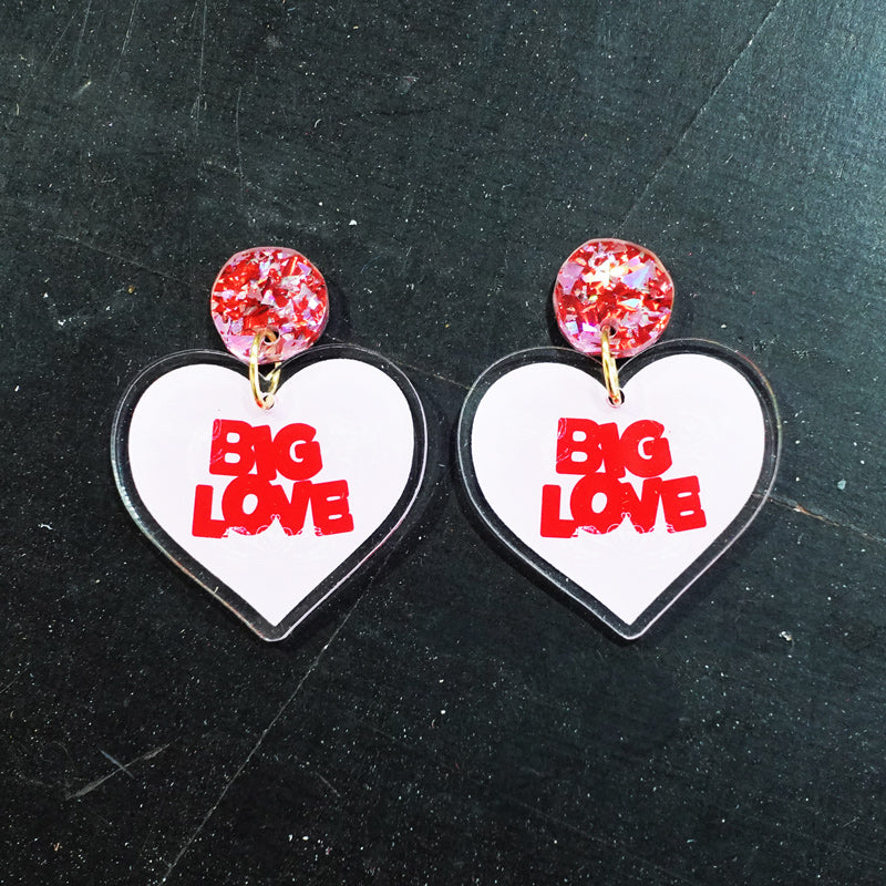 Custom Printed Clear Acrylic Earrings