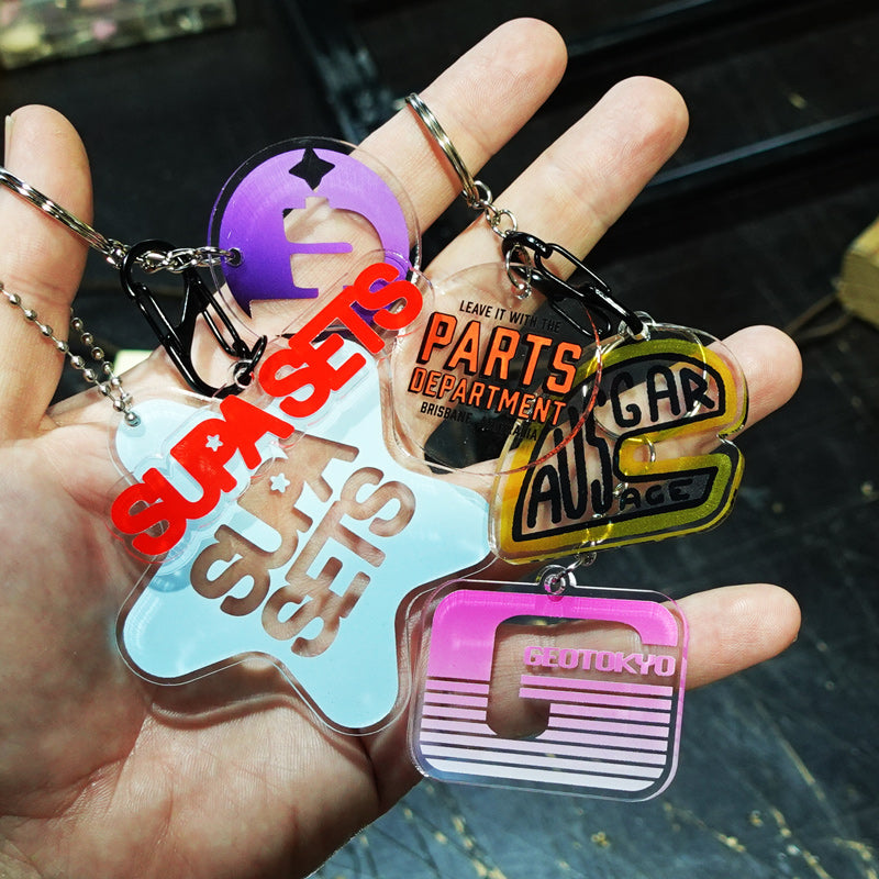 Custom Keychains - Printed Clear Acrylic